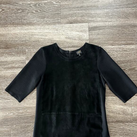 GUC PAUW AMSTERDAM Black Wool Sheep Skin Dress Size 3 LBD Quiet Luxury - Picture 10 of 14